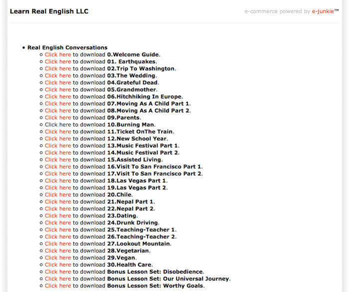 Learn Real English Lessons